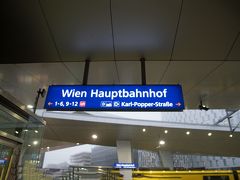 朝7時21分にウィーン中央駅着。
この駅11時40分発の列車でブダペストに行くのでここの駅のコインロッカーに荷物を入れます。約4時間の滞在ですね。