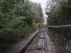 駅の反対側に戻ってケーブルカーで山頂を目指します。片道2ユーロ、往復３ユーロです。