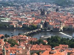 ペトシーン展望台から望む旧市街地。プラハで一番の絶景ポイントです。