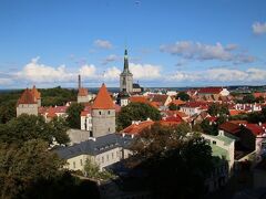 パットクリ展望台では森と旧市街の光景を見ることが出来ました。
城壁のすぐ外に森があり、中世もこんな感じだったのかなと想像が出来ます。
タリンはヨーロッパでも数少ない中世当時の城壁を多く残している都市です。