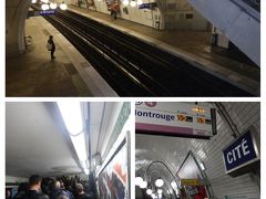 地下鉄でシテ駅に来ました。

この駅、雰囲気あって好き♪