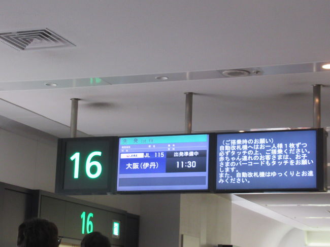 さて、出発です。<br />大阪行きの優先搭乗の列が半端なく長い。この便は満席の案内があった。