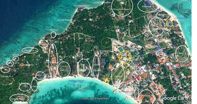 ☆Koh Lipe Map （※Google Earthに加筆）<br />