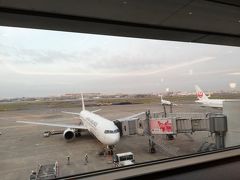 羽田空港6:55出発の女満別空港行JAL565便で向かいます。