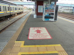 銚子電鉄は　２番線先端から乗車します。