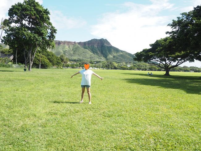 ダイヤモンドヘッドをバックに！