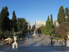 朝のシンタグマ広場。
ギリシャはほかのヨーロッパの国と比べて、朝が特にゆっくりしている印象を受けました。