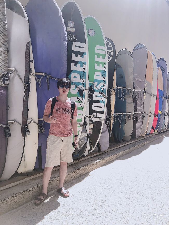 月並みですがとってもハワイ感がある場所でいつも写真を撮ってしまいます。