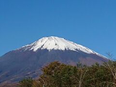 道の駅すばしりの２Ｆにある、ふじやま食堂から見える富士山