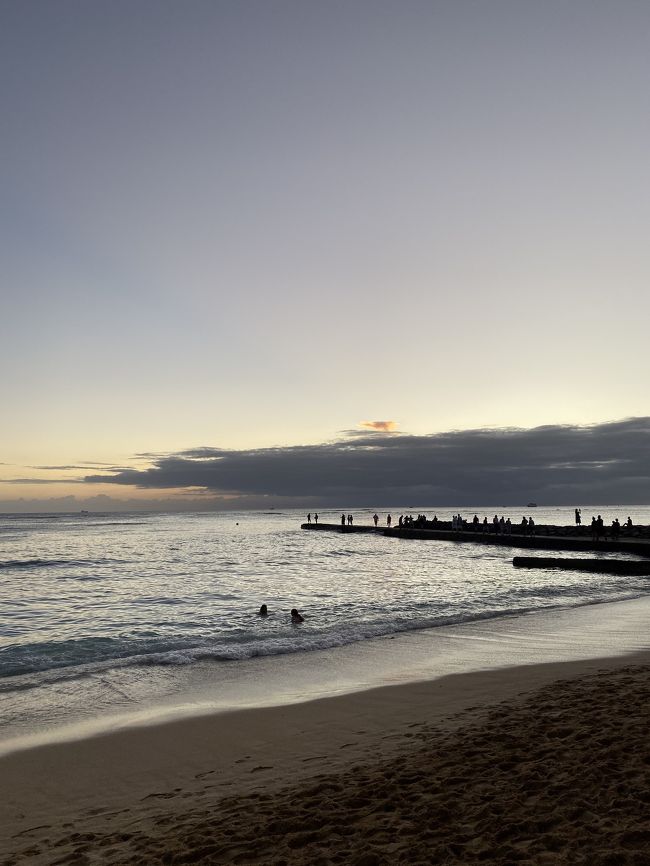 綺麗なサンセット見れなくて残念。<br /><br />ホテルに戻ります。