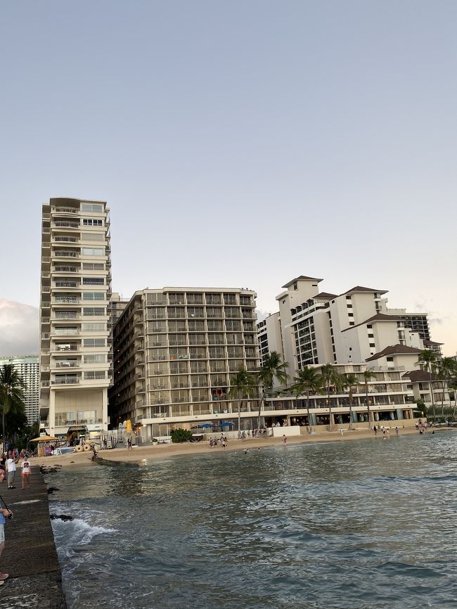 ホテル前の砂浜の浸食が良く分かります。<br /><br />ワイキキビーチの砂入れはいつ？