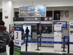 メキシコシティー空港（ベニート・ファレス空港）　ターミナル１
時間通り搭乗です。（遅れなくて良かった）