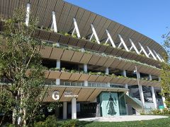 11月末が竣工と書いてありました。来年はここでオリンピックが開催されるのかあ。テレビで観るのが楽しみです。