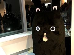 藻岩山ロープウェイ駅にいた、ゆるキャラ。かわいい。もーりす、っていうらしいです。