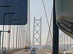 阪神高速は乗ってすぐに少し渋滞してましたがその後は順調で、高速舞子で乗客を乗せて明石海峡大橋にかかりました。