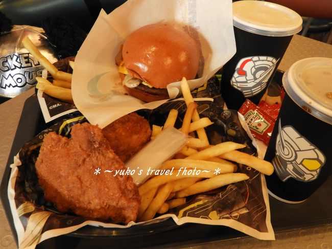 昼食はハンバーガーとチキンセット、衣は美味しいけど鶏肉が少し臭いました( T∀T)なのでポテトしか食べれませんでした。