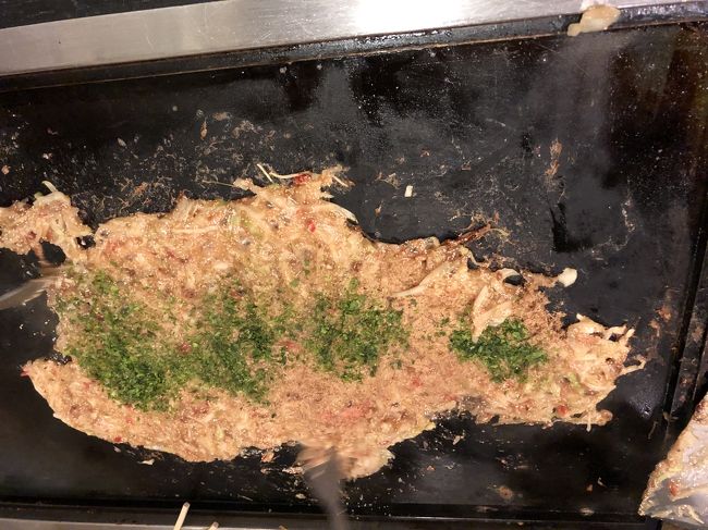 月島で初もんじゃ。<br />美味しくいただきました。