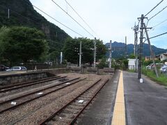 着いたー終点！

以前は軽井沢駅まで行けたそうですが20年ほど前に廃線になりました。
