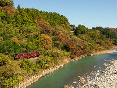 自治医大から車で移動。
小中駅ー神戸駅間の橋から、わ鐵と紅葉撮影。