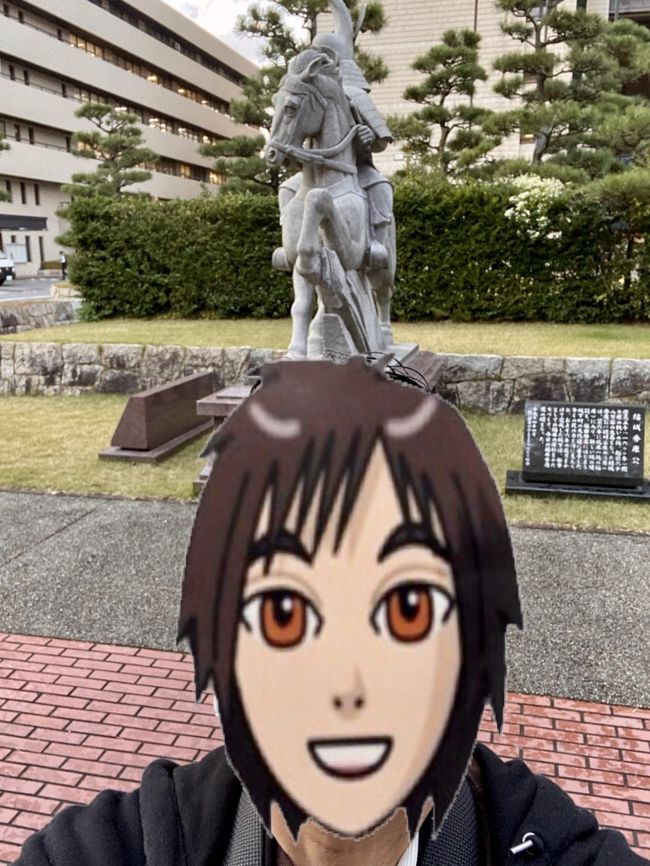 初代藩主結城秀康公とともに。