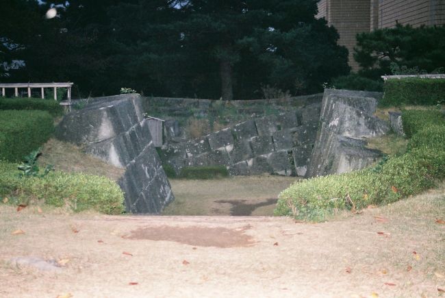 ここが勾配の緩い坂。