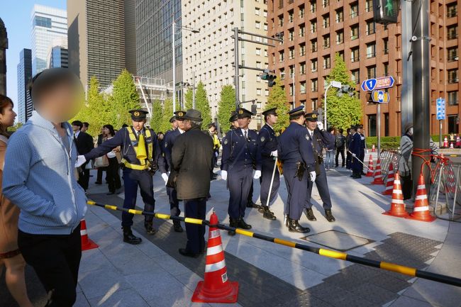 警察の方たくさん。ご苦労様です！
