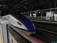 【黒部宇奈月温泉駅】【E7系／W7系】 572E
新幹線に乗って宇奈月へ。フリー区間は新幹線自由席にも乗れます。