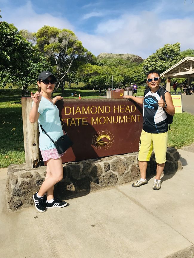 2日目<br />元気なうちにダイヤモンドヘッド登山。