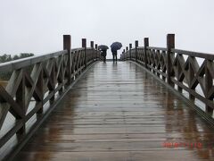 雨の鶴の舞橋を渡ります。
寒い。
11 月の中旬は青森は雪が降るのですね。

