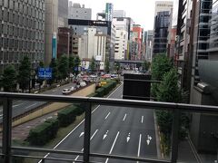 ゆりかもめ新橋駅から見るこの道路が好きです。