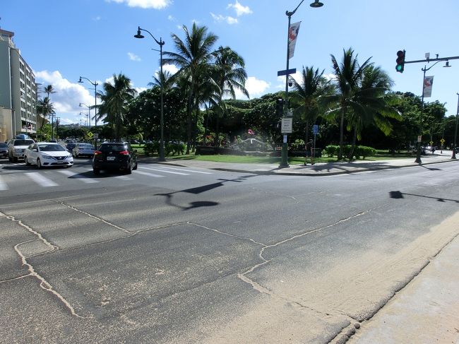 カピオラニパークの入口まで来ました。