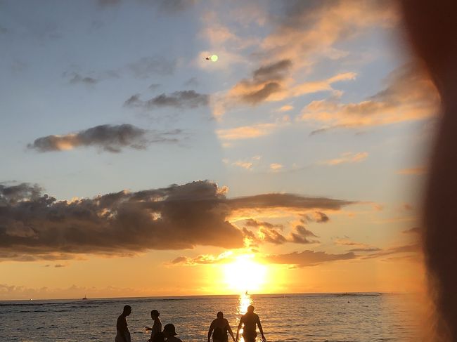 サンセットも見れました