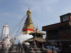 ネパール最古の仏教寺院、仏頭の四面にはブッダアイが描かれていました。