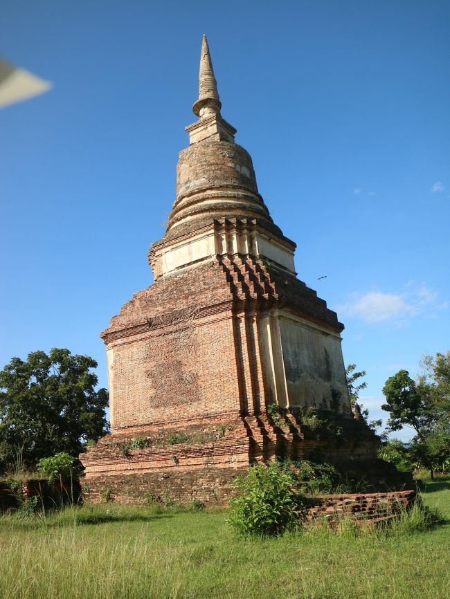 カニが歩いていた道の脇にそびえたつ、WatChediSung。