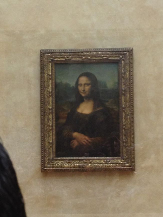 モナリザさん。この辺りはスリに注意してと日本語でもアナウンスしてました。