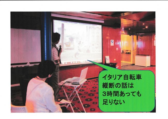 １１月２６日　１回目の公演　イタリア～スイス自転車縦断