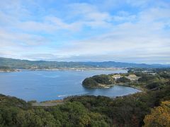 「大草山展望台」から浜名湖を眺める。