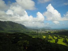 海岸線を離れ、山に入っていきます。

この後予定では「ヌアヌバリ」展望台に行く筈だったのですが、
崖崩れで入れず、ホノルルまでバスは進みます。


代わりのポイントを入れて欲しいなあ。