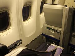 座席背面から。
A321の電動シートをはじめ新型シートが増えつつあり、このシートも過去のものになるでしょうね・・・
ゴーアラウンドの他は特に不満もなく、快適なプレミアムクラスでの時間を過ごしたフライトでした。