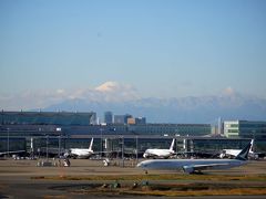 お腹いっぱいになって、まだ時間があったので展望デッキへ行ってみました。
いつも同じ行動してるなぁ。

寒い！！！富士山がうっすら見えました！