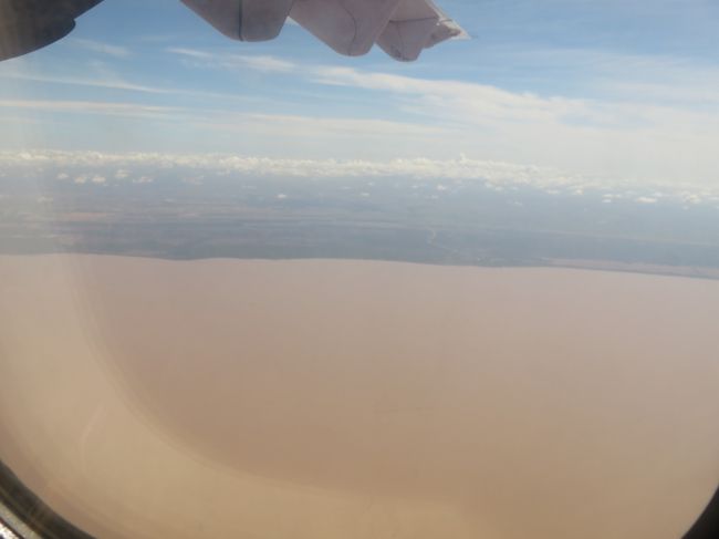 海か？と思ったら湖だ