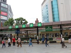 JRの駅を通り抜け、駅裏へ♪
すると、広島電鉄の駅が見えてきた～！！