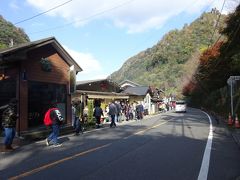 どうやらこの辺りが「一目八景」のようです。お土産や食べ物のお店が急に増えてきました。