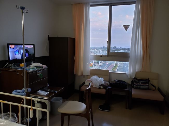 11月18日、持病の薬の副作用で、自分で水分が取れない状態になりました。<br /><br />病院に電話したら、「すぐ来られますか？」とのことで、タクシーで病院へ。<br />すぐに点滴につながれ、主治医の先生が「１週間ほど入院しましょ。そして、食べられるとこまで治しましょう」<br /><br />緊急入院・・・