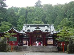 上りきって第五鳥居をくぐると、箱根神社拝殿と本殿。
