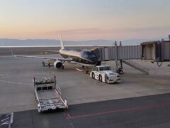 朝一番の関空発羽田行きの飛行機に乗り込みます。個人的にこのＳＴＡＲ　ＦＬＹＥＲは気に入っています。