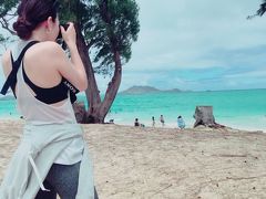 気持ちい汗もかいたので下にあるラニカイビーチで休憩