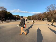 鑑賞を終わり帰路へ
上野公園冬の雰囲気が良かったです。