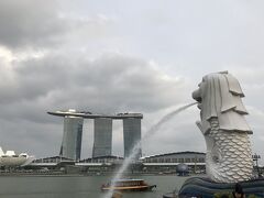 マーライオンパーク到着。
SNSでよく見るマーライオンとマリーナベイサンズの2大シンボル！
これぞシンガポールの象徴。素晴らしい眺めです！