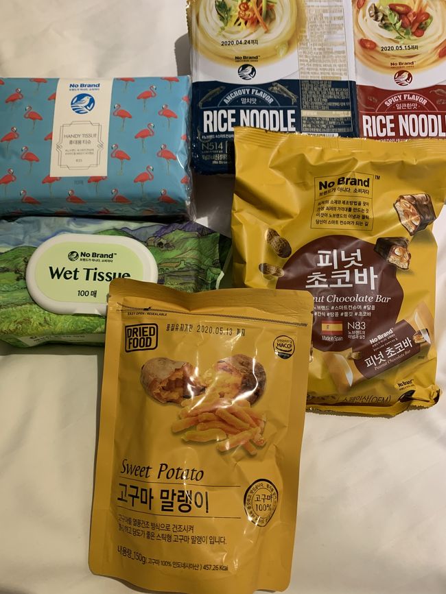 無料シャトルバスで東大門へ。<br />Doota4階のNo Brandへ。<br />こちらも試しに来てみたので、Youtubeでオススメと紹介されていたウェットティッシュなどを買ってみました。